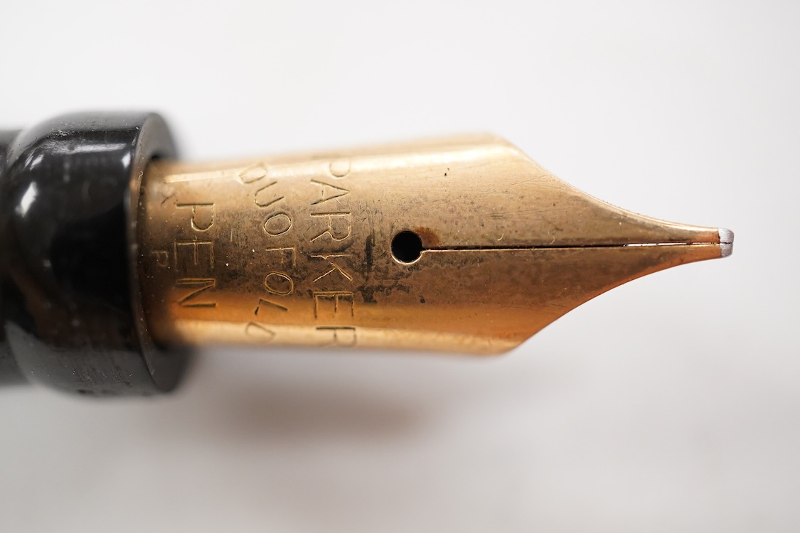 A Parker Lucky Curve Jacknife Safety fountain pen no.25